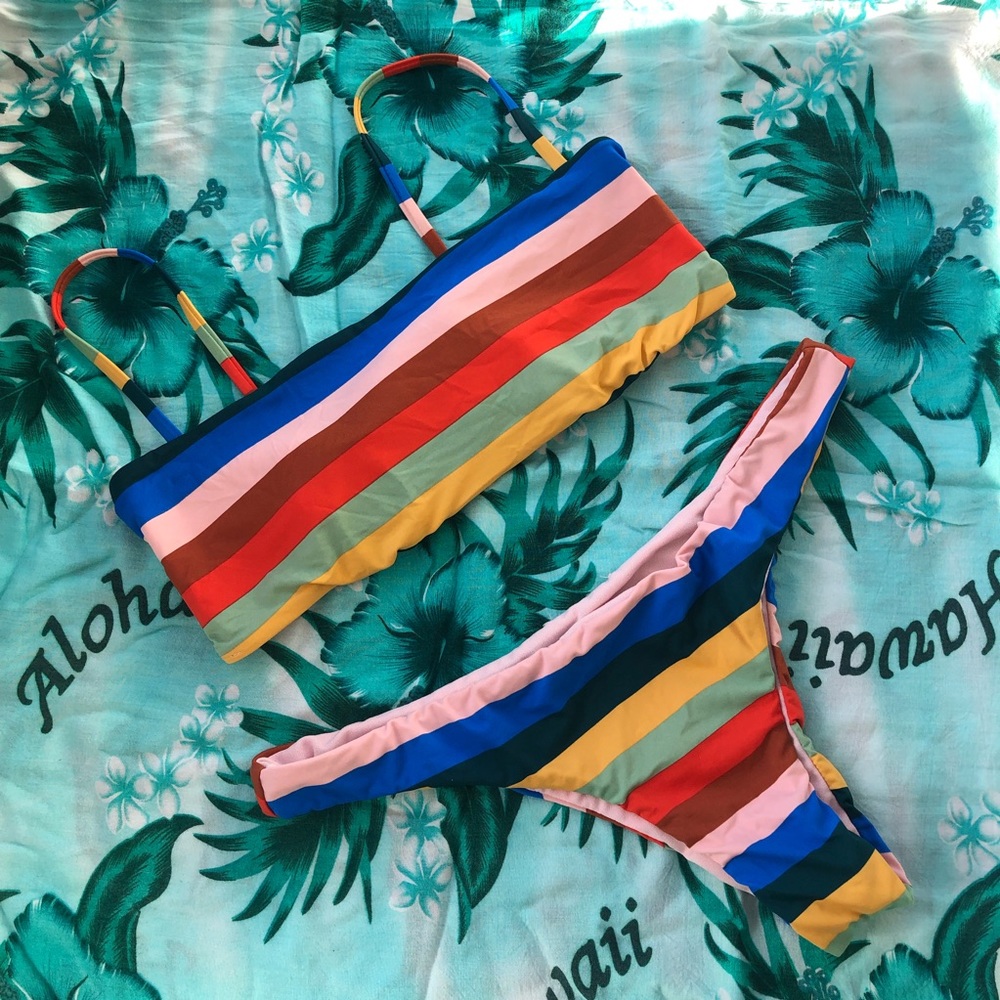 >>SOLD<< Bikini Lab Palm Springs RAINBOW set